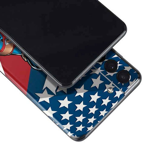 Marvel Captain America Action Pose Galaxy S21 Plus 5G Skin
